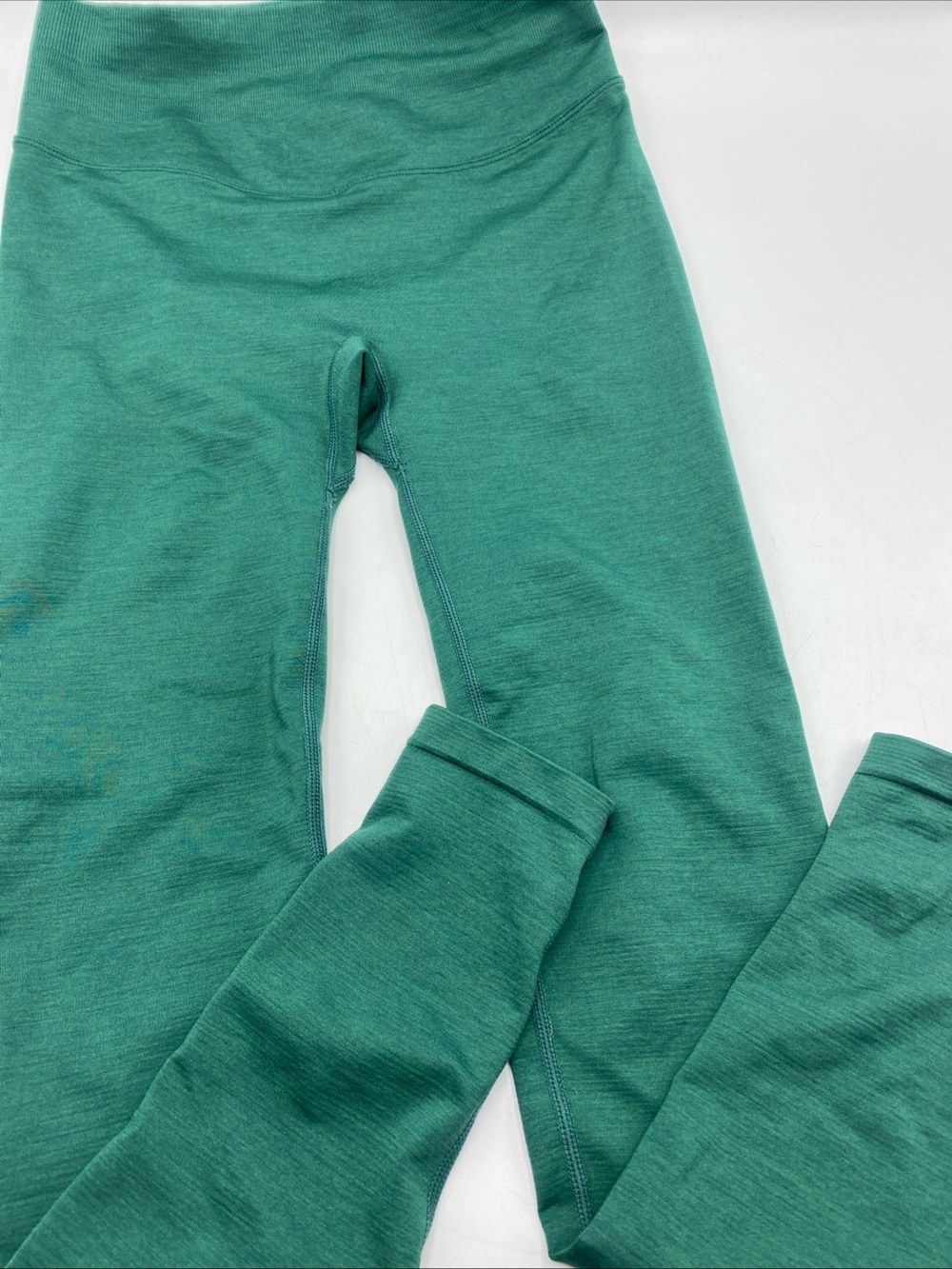 Paragon High Rise Scrunch Butt Leggings Green Small Seamless Athletic CrossFit